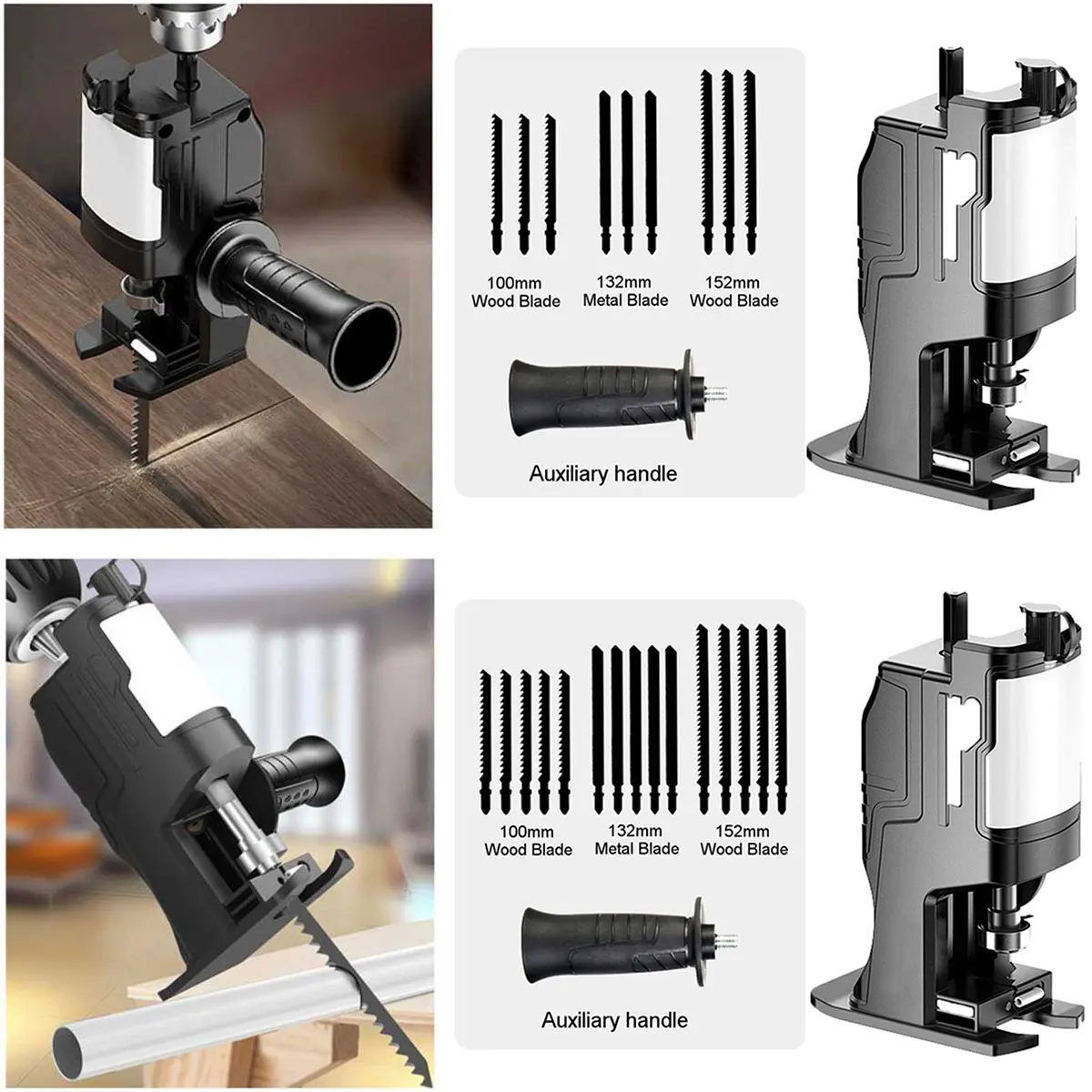 

Portable Reciprocating Saw Conversion Head Of Electric Drill New Adapter Power Tool Wood Metal Cutter Machine Attachment