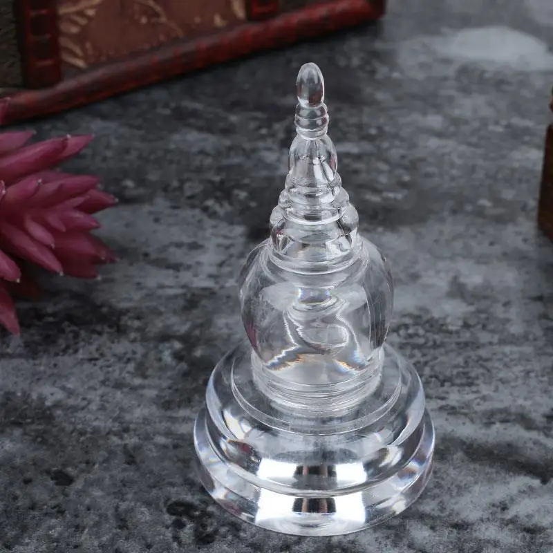 Sarira прозрачные тибетские искусственные кристаллы пагода подарки декоративные