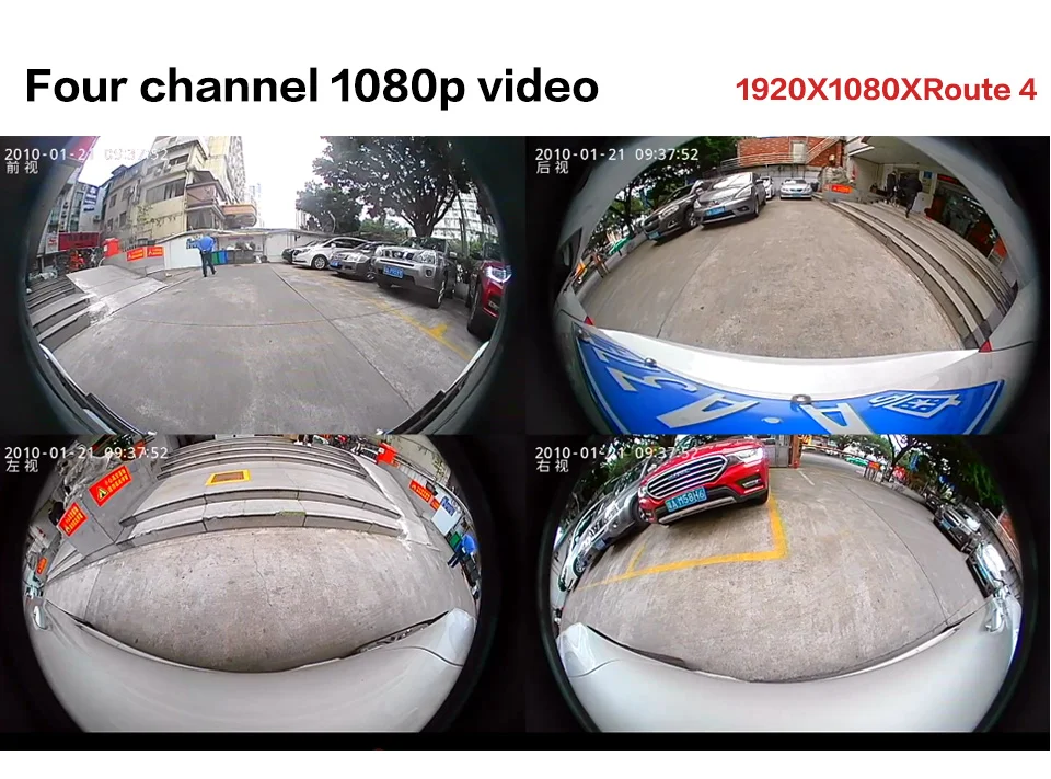 2021 Newest AHD 1080P 5D 360 Degree Bird View Panorama System Cameras Car Parking Surround Video Recorder DVR Monitor UHD | Автомобили и