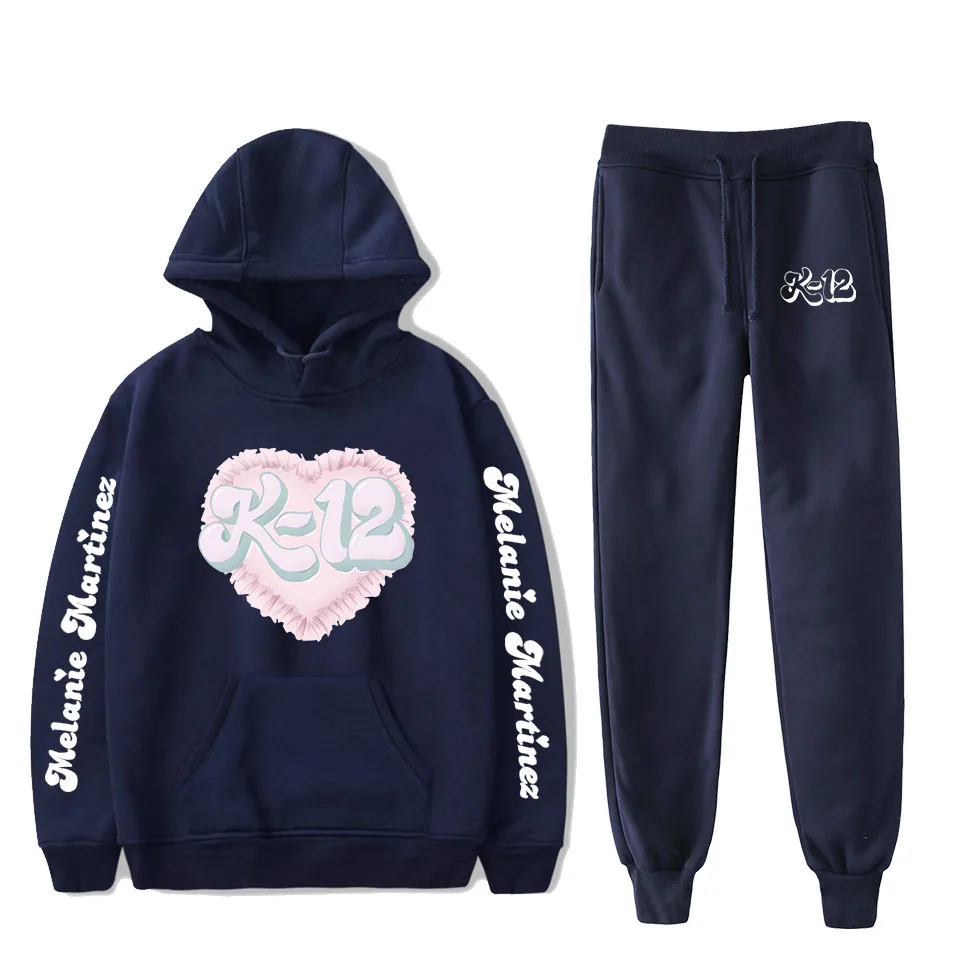 

Sportswear Suit Melanie Martinez Two Piece Sweatshirt Set Long Sleeve Hoodie+Runner Pant Women Men Streetwear And Pants Suits