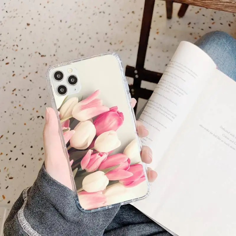 

high quality flower pattern Phone Case Transparent soft For iphone 5 5s 5c se 6 6s 7 8 11 12 plus mini x xs xr pro max