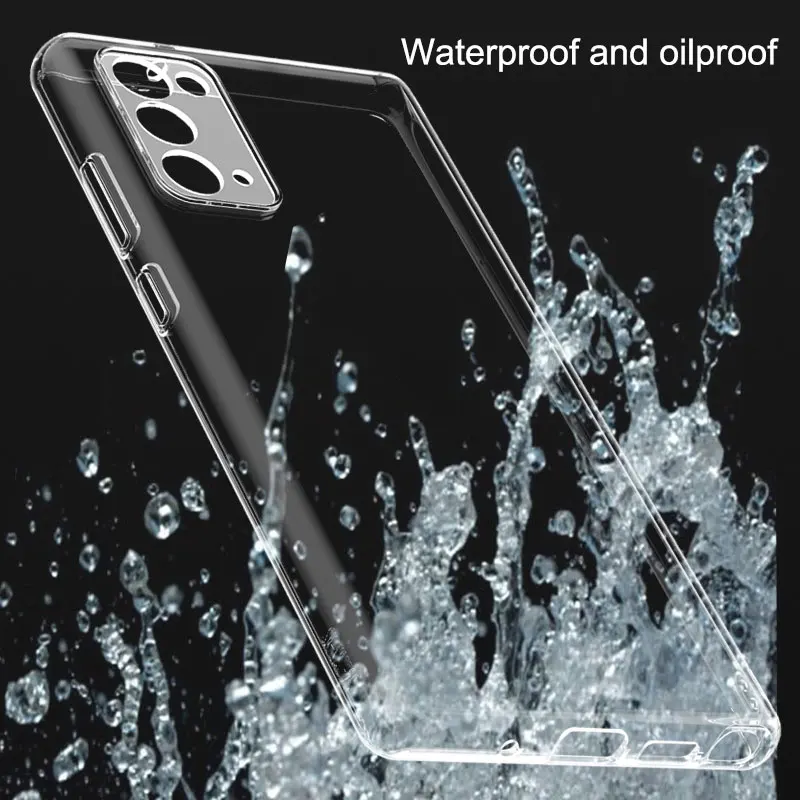 transparent tpu soft package cover for samsung galaxy note20 10 9 8 plus clear phone case for s10 s20 s21 ultra s8 s9 free global shipping