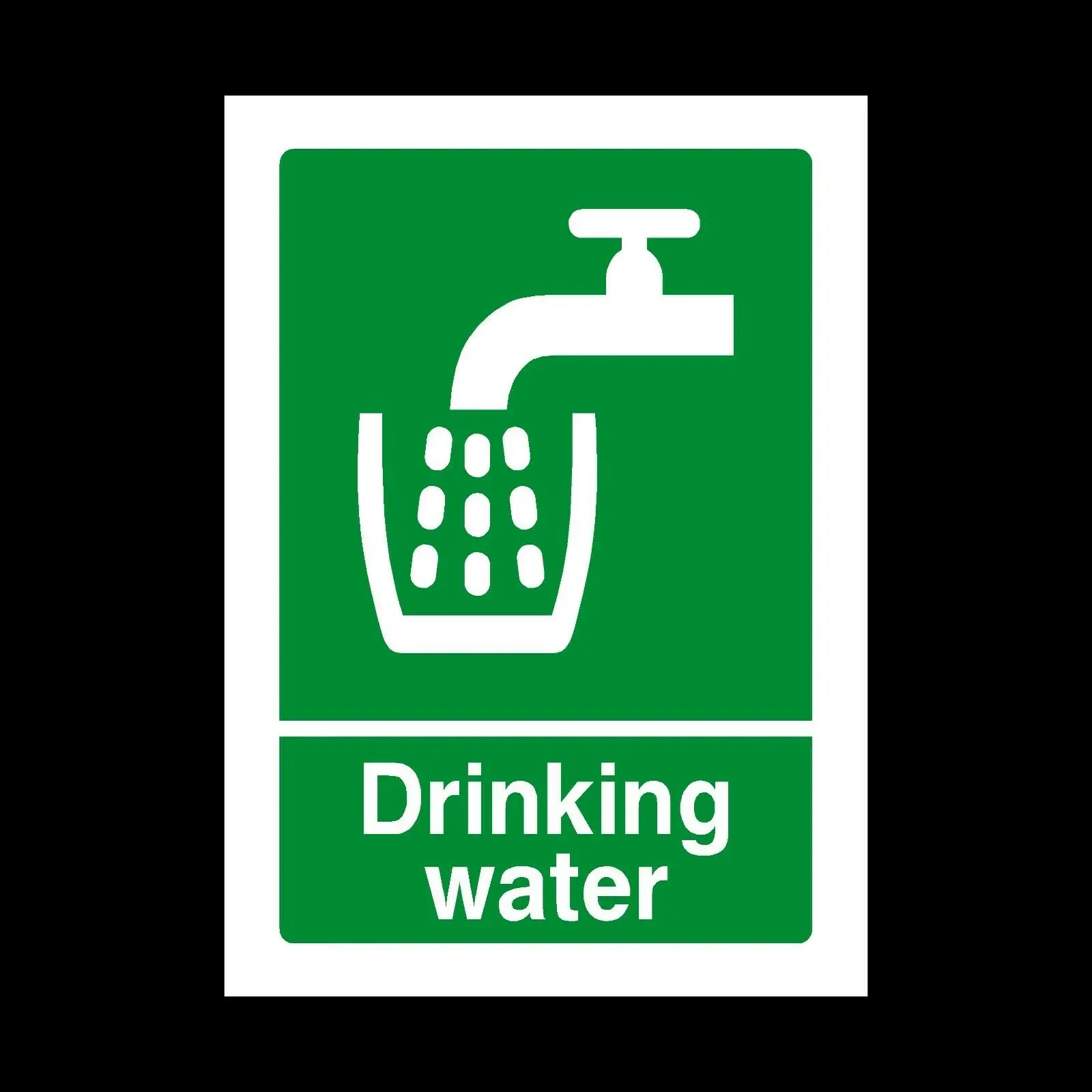 

Drinking Water Sign OR Sticker All Sizes A4 Stickers Decal Suitable for shopping malls, schools, factory,Office Building wall