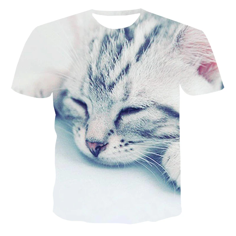 

2021new 3D printing young men and women animal T-shirt Harajuku casual T-shirt men and women top short sleeve T-shirt 110/6XL