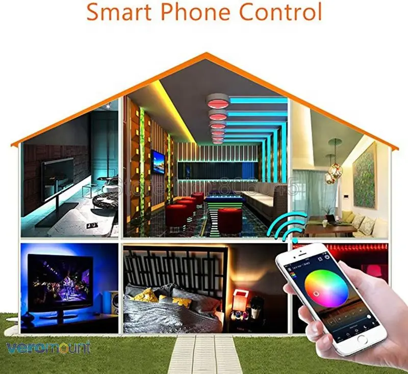 Magic Home WiFi-114 DC12V 24V Mini Wifi светодиодный RGBW управление er поддержка Amazon Alexa Google Home Голосовое управление телефоном приложение
