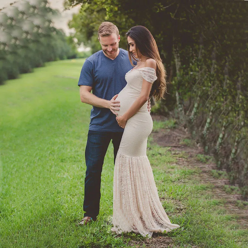 Кружевное платье для беременных детская игрушка в ванную женщин Макси