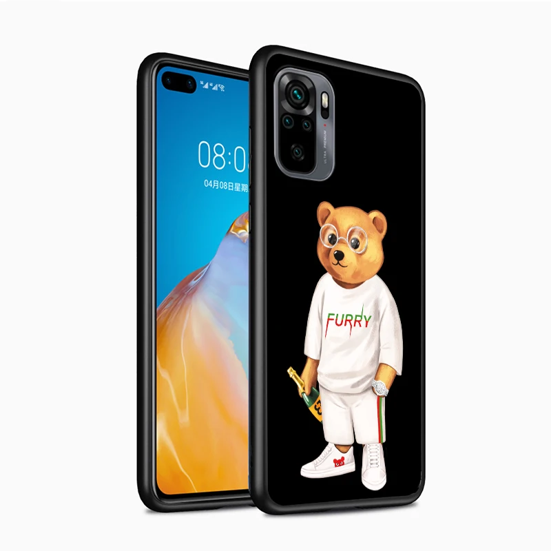 Милый медведь с рисунком из мультфильмов на осень чехол для телефона Xiaomi Redmi Note 9 9S