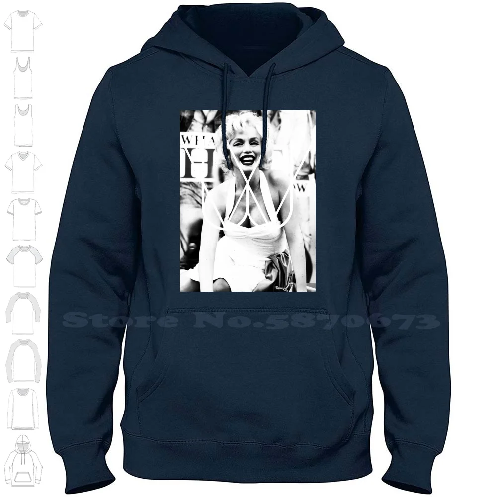 

Marilyn Monroe Ii | Уличная спортивная толстовка из коллекции Wighte, Свитшот Monroe, Мэрилин Монро, Уайт, контрастные белые чернила