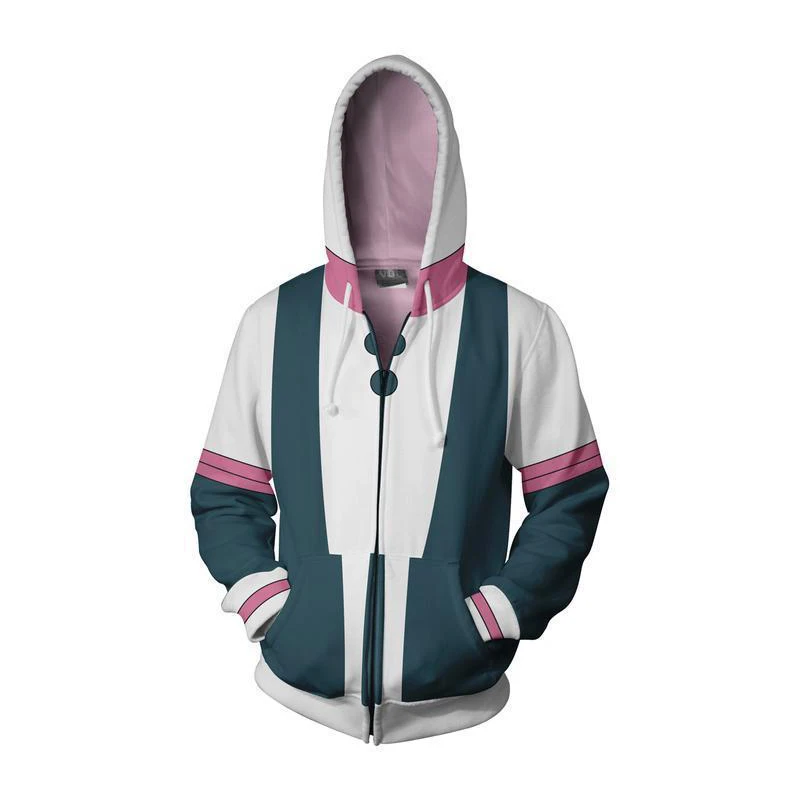 

3D Printed My Hero Academia Zipper Hoodie Men Women All Might Cosplay Costume Sweatshirt School Uniform Jackets Free Shipping