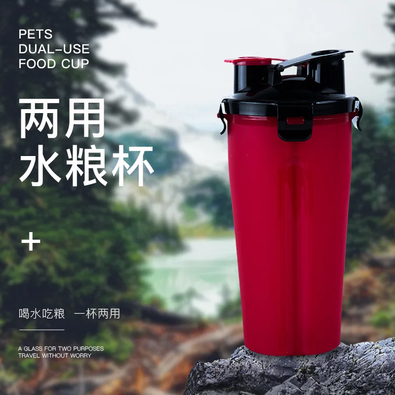 Кота собаки любимчика продукты Портативный за пределами одного чашка для воды из