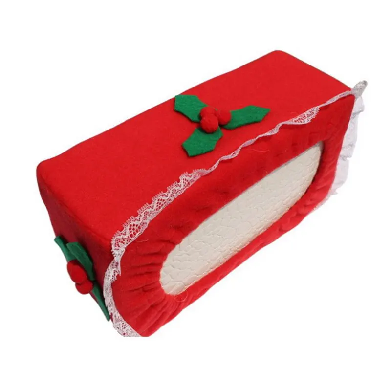 

New Year Decorations Merry Christmas Santa Claus Snowman Tissue Box Cover Table Decor Christmas Decor