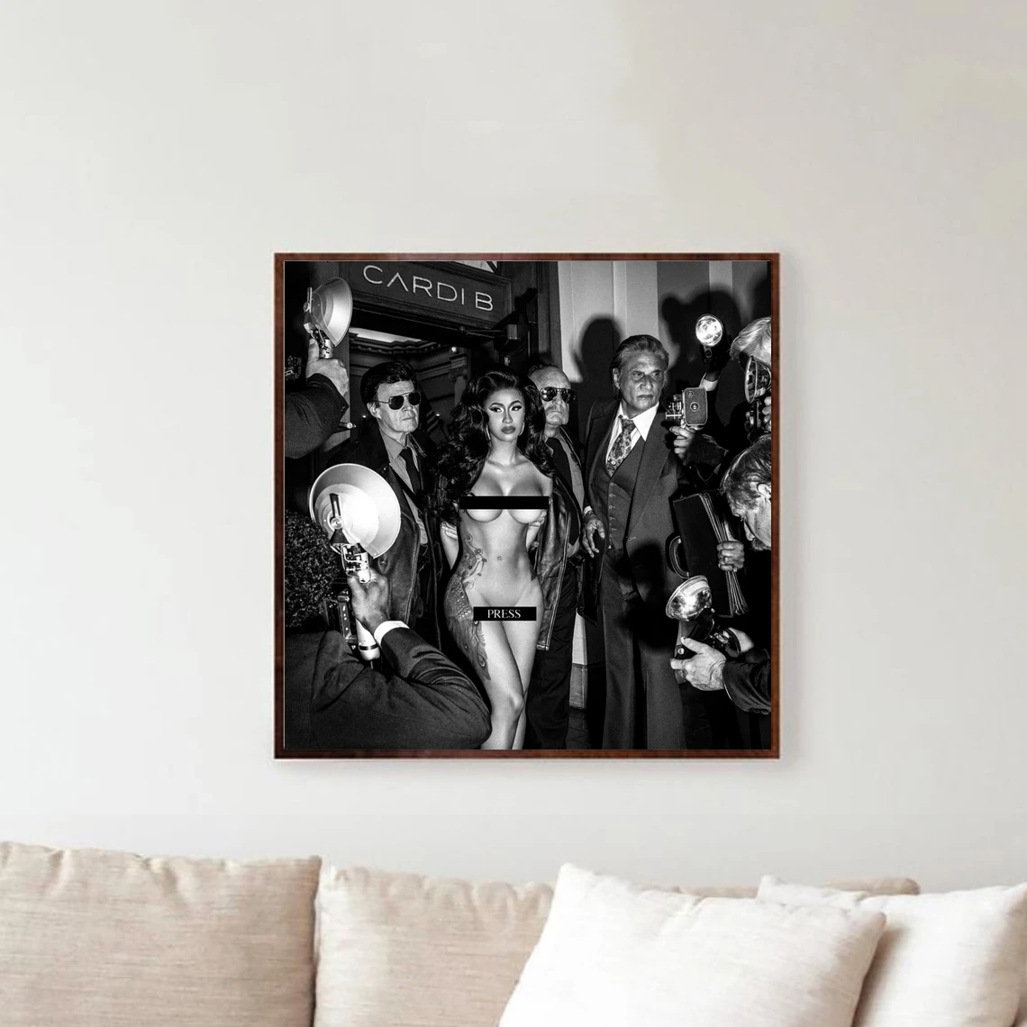 Cardi B Press-одиночная музыкальная обложка альбома постер звезда певец печать на