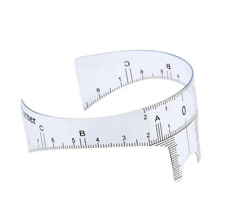 Многоразовая Полуперманентная линейка для бровей 1 шт. инструмент измерения