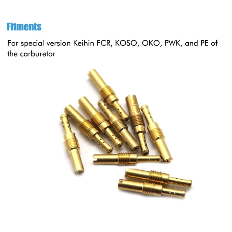 

10pcs Set Slow/Pilot Jet fits PWK Keihim OKO CVK 32,35,38,40,42,45,48,50,52,55 P9YB