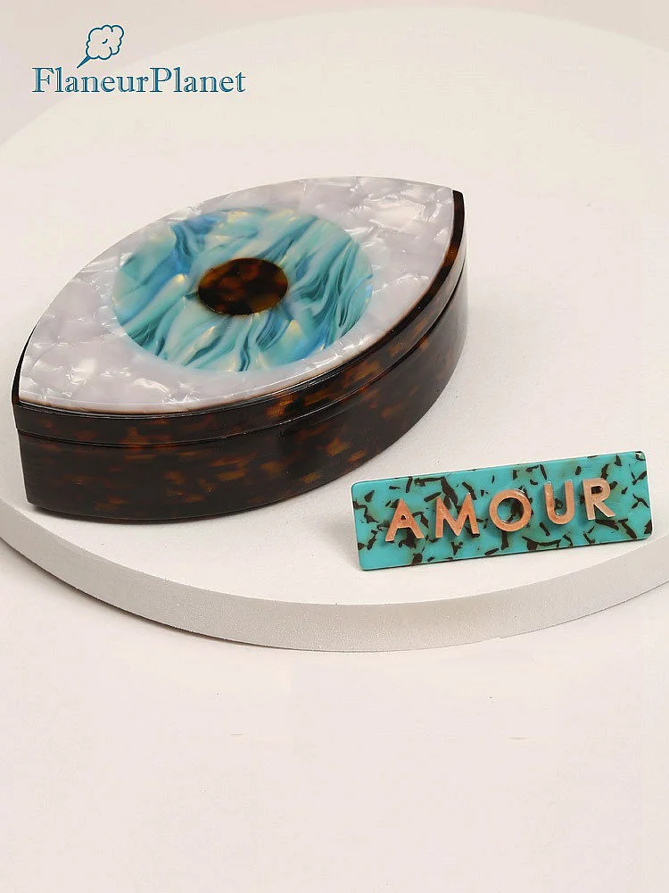 FlaneurPlanet роскошная черепаховая оболочка ацетатная коробка для ювелирных изделий