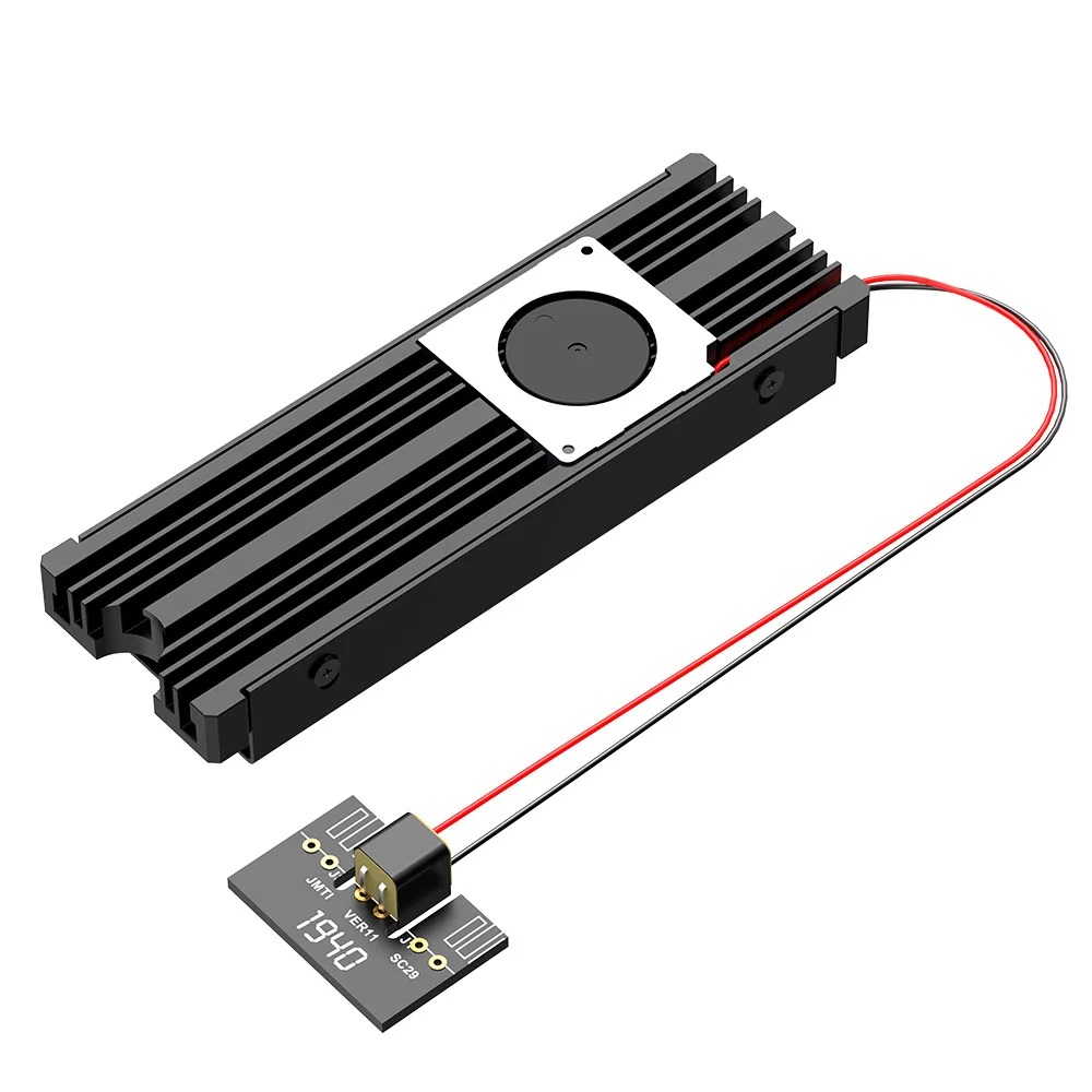 

M.2 Solid State Hard Disk Fan Heatsink Heat Radiator Cooling Silicon Therma Pads Cooler for M2 NVME SATA 2280 PCIE SSD