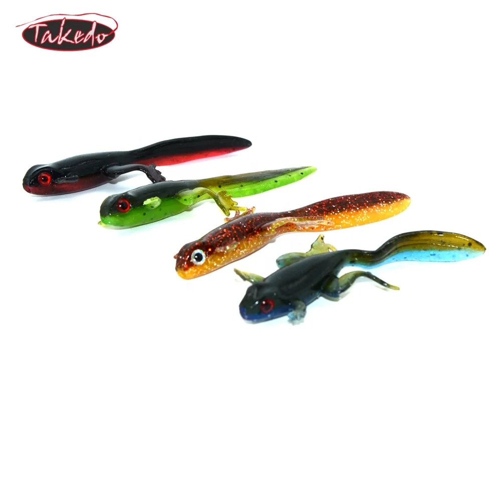 

Мягкая приманка TAKEDO SP06 в виде лягушки, головастика, 8 см, 3,8 г, приманка в виде Саламандра с трехмерными глазами, двухцветная имитационная пла...