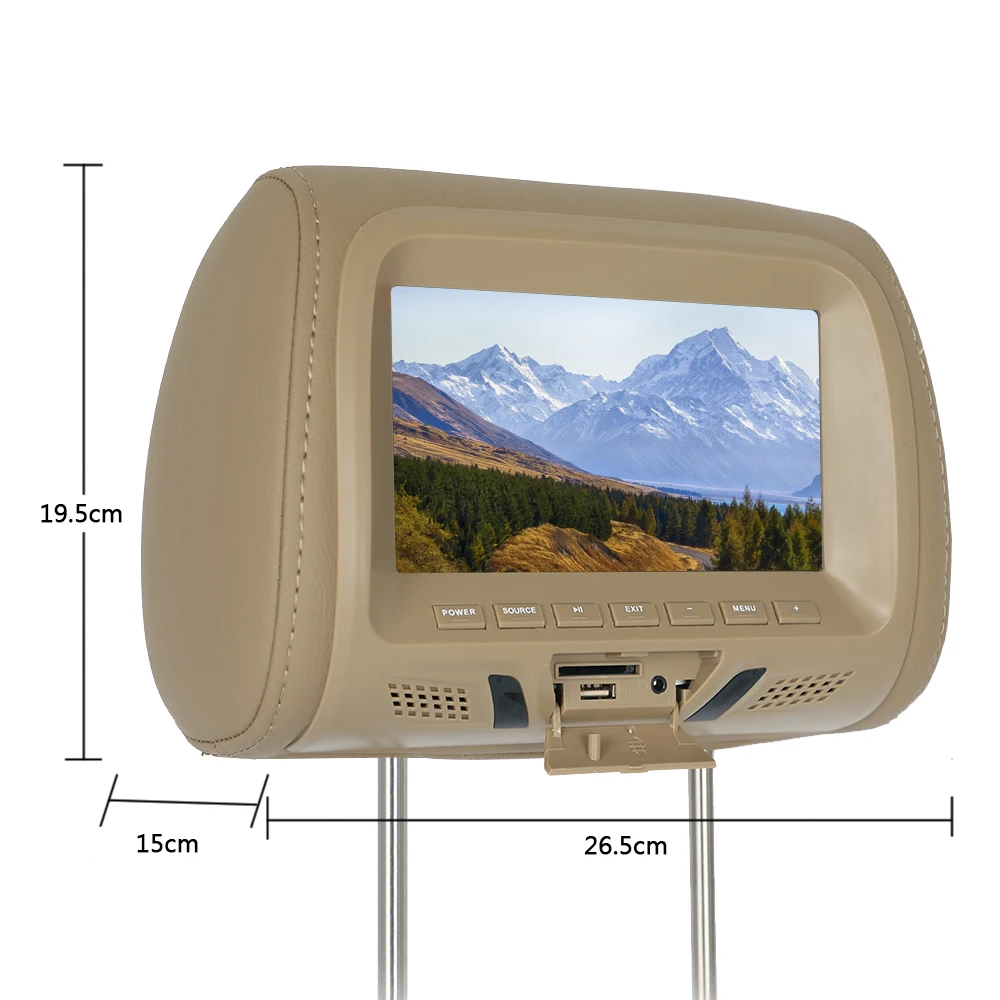 7 дюймов TFT светодиодный экран дисплей подголовника автомобиля MP5 плеер монитор
