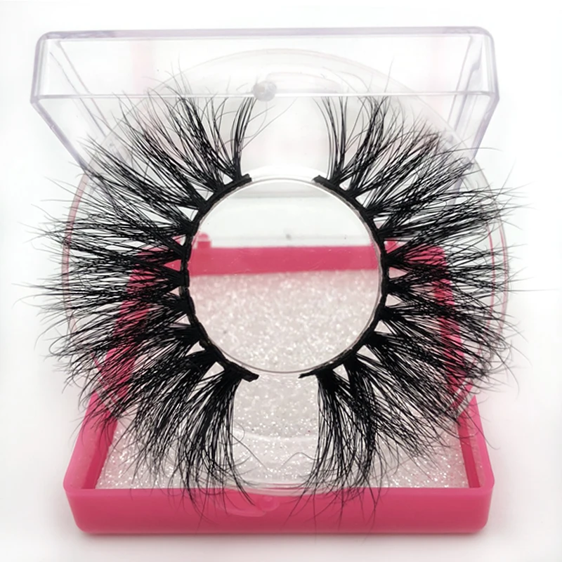 Норковые ресницы 100% без жестокости 25 мм дополнительной длины ручной работы