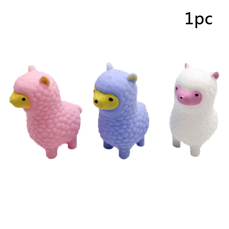 

Creative Alpaca Decompression Inflatable Flash Squeeze Toy Pinch Elastic Stretch Deformation Squishy Antistress Reliever