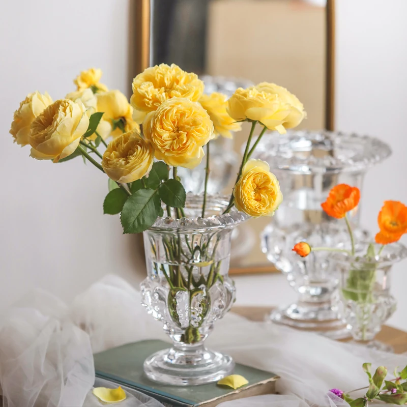 Стеклянная ветровая лампа ваза для него прозрачная Европейская креативность