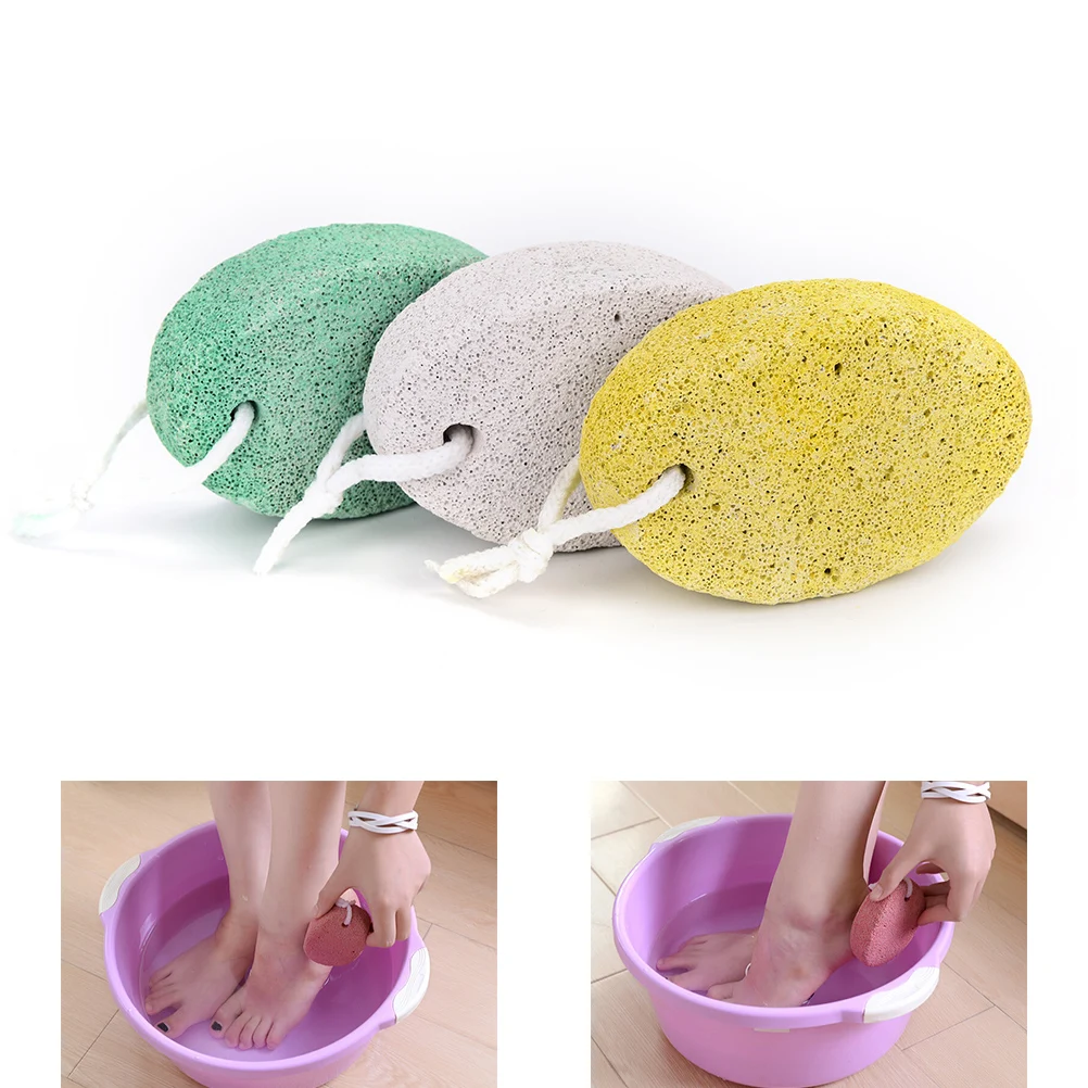 1 шт. Пемза для ног камень натуральный весло Подушка Массажная щетка Земля Лава