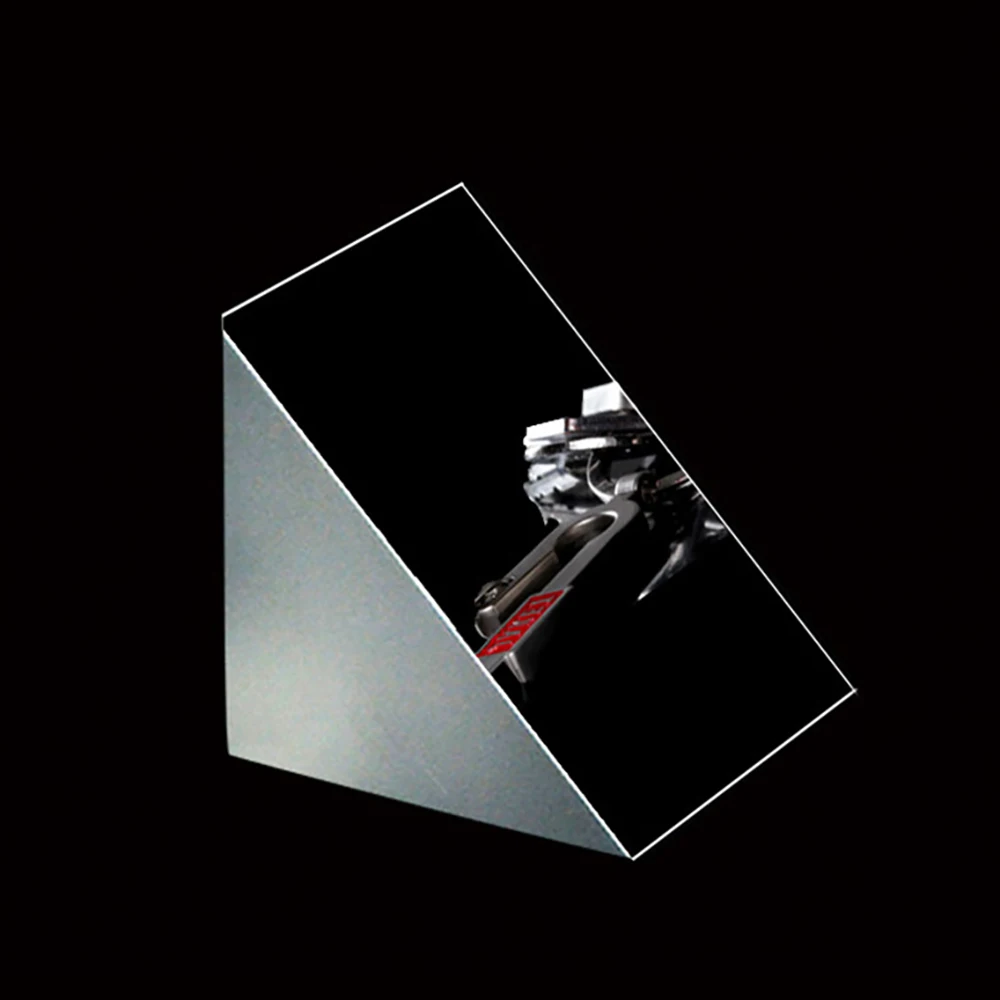 Description Picture 5 of itemOptical Triangular Prism 10*10*10mm Right Angle Internal Reflection Prisms Mirror  Reflective Surface Coated  Aluminum and Black