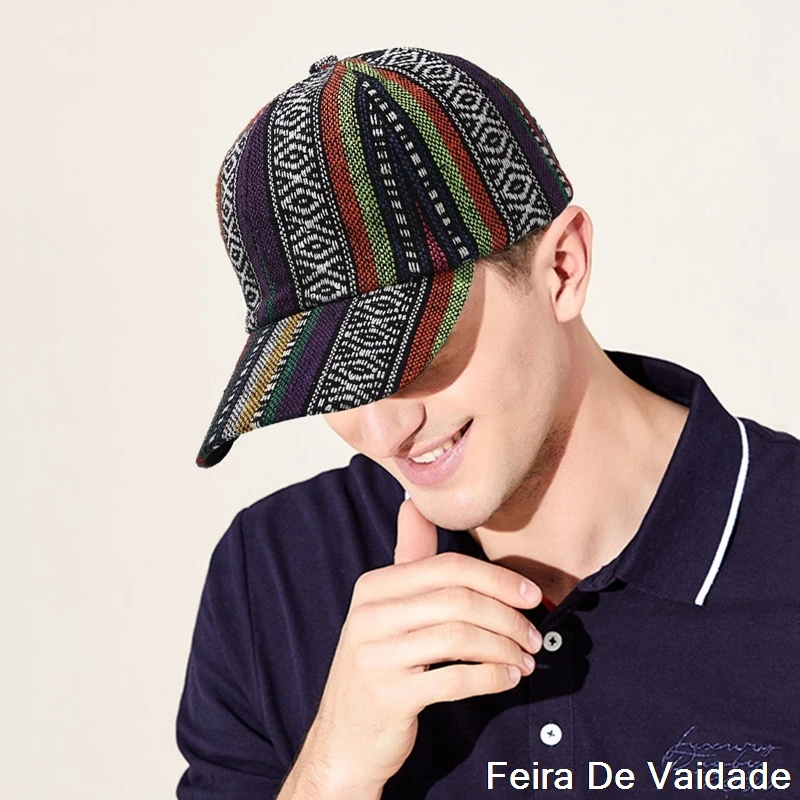 

2021 ретро-богемный стиль Бейсбол Кепки для Для мужчин Для женщин Для мужчин летнего отдыха на открытом воздухе пляжный козырек от солнца в ст...