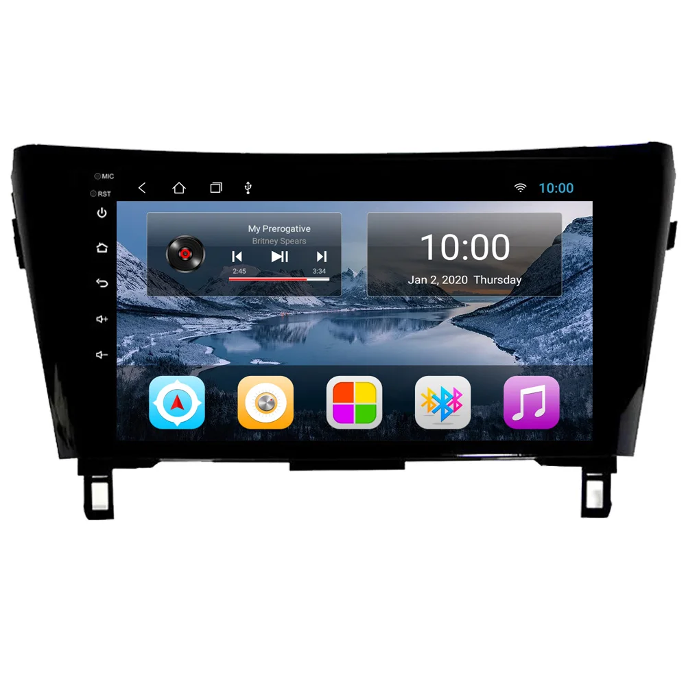 Автомагнитола для Nissan Qashqai X trail 2014 2015 2016 2017 Android 9 1 четырехъядерный процессор