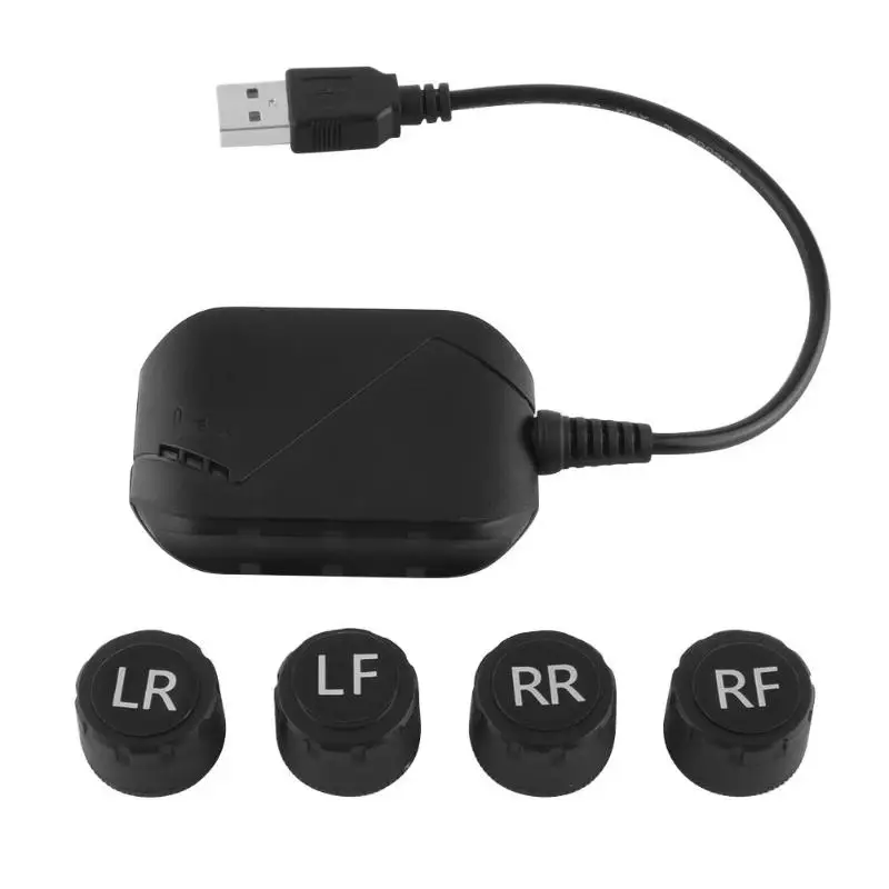 USB автомобильный TPMS система контроля давления в шинах для Android навигации с 4