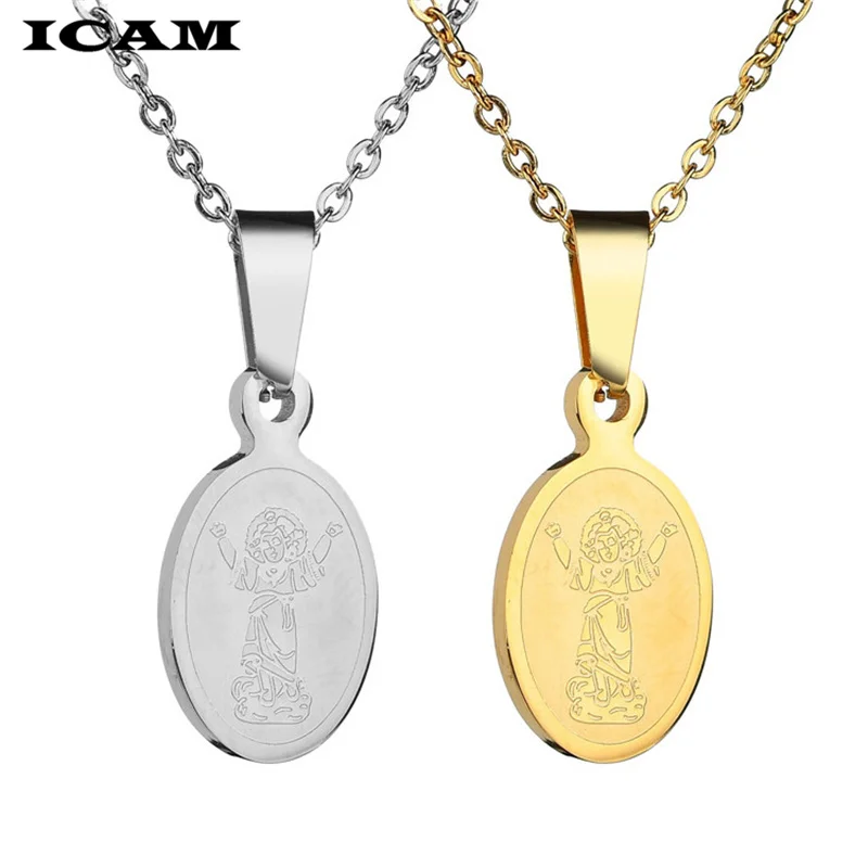 ICAM Прямая поставка ожерелье для мужчин и женщин Archangel St.Michael Protect Me Saint Protection Charm