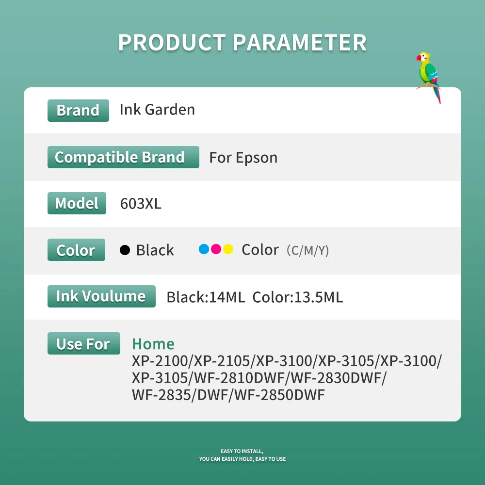 От 3 до 10 лет Совместимость T603XL 603XL патрон чернил для принтера Epson XP 3100 3105 4100 4105 WF 2810