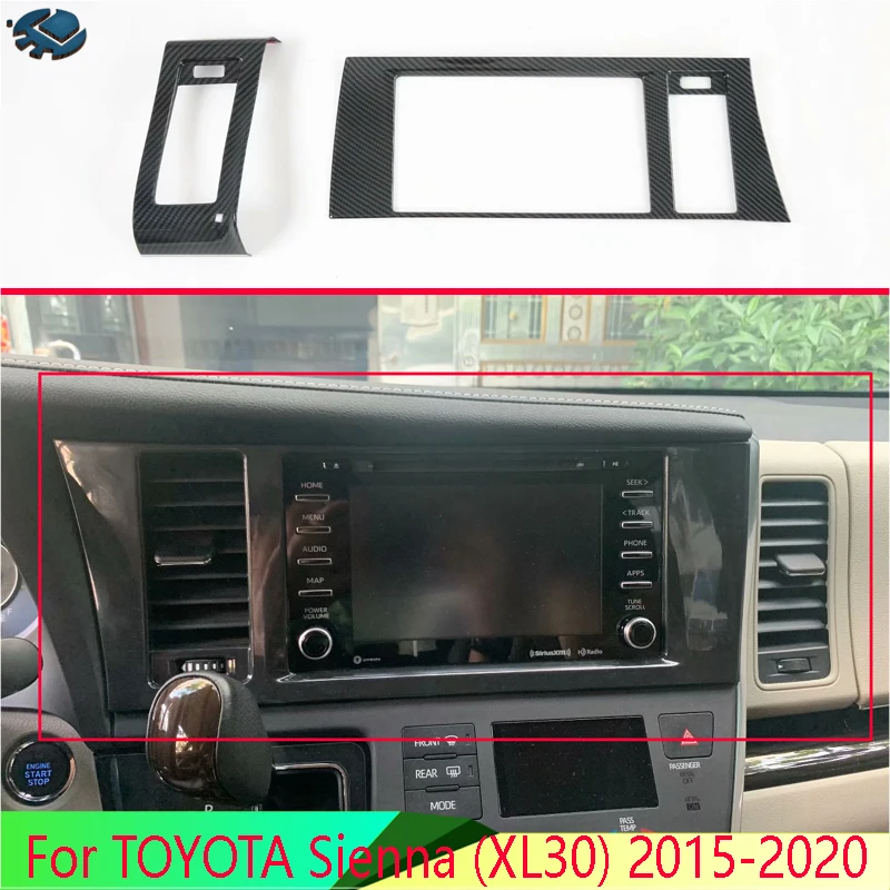 Для TOYOTA Sienna (XL30) 2015-2020 ABS Крышка вентиляционного отверстия для фоторамка молдинг