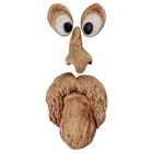 Старика дерево украшение для лица, экстракт коры с рожицей, Особенности украшения, творческие реквизит для сада украшения