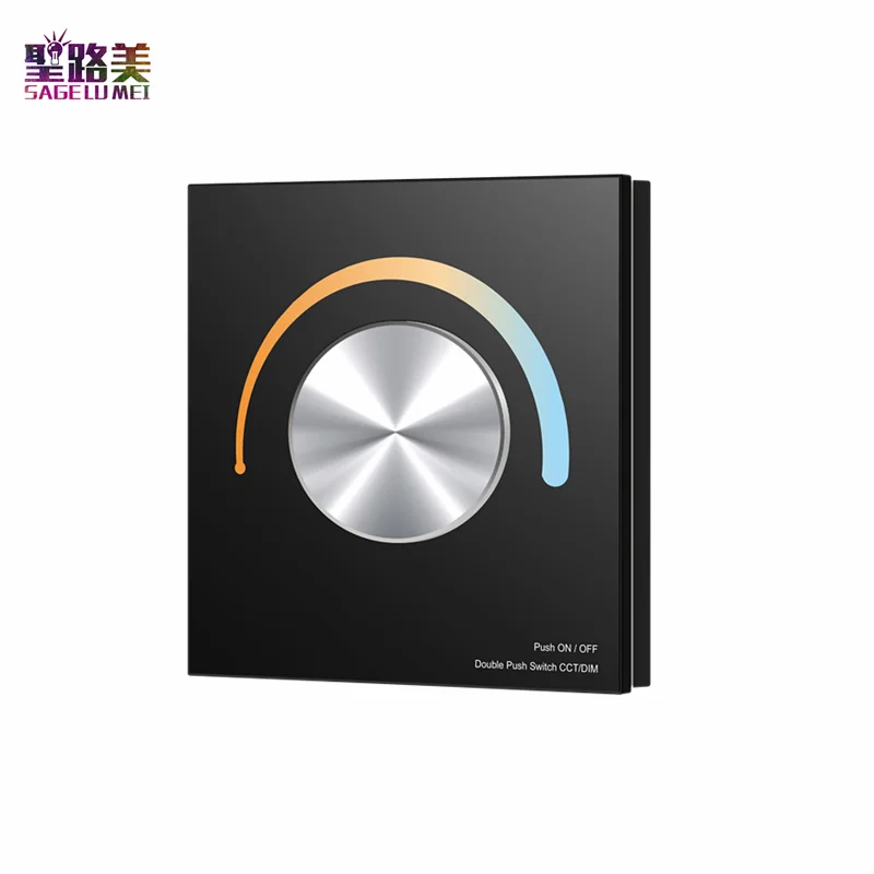 Флейта флейта одноцветная/cct/RGB стеклянная настенная поворотная панель DMX512