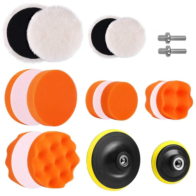 5 дюймов и 3 дюймовый дрель губка для полировки колодки автомобильный пенный