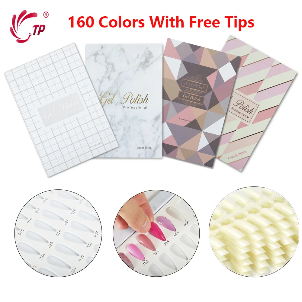 120/160 Цвета УФ гель для ногтей Дисплей с картами эталонных диаграмма настольная