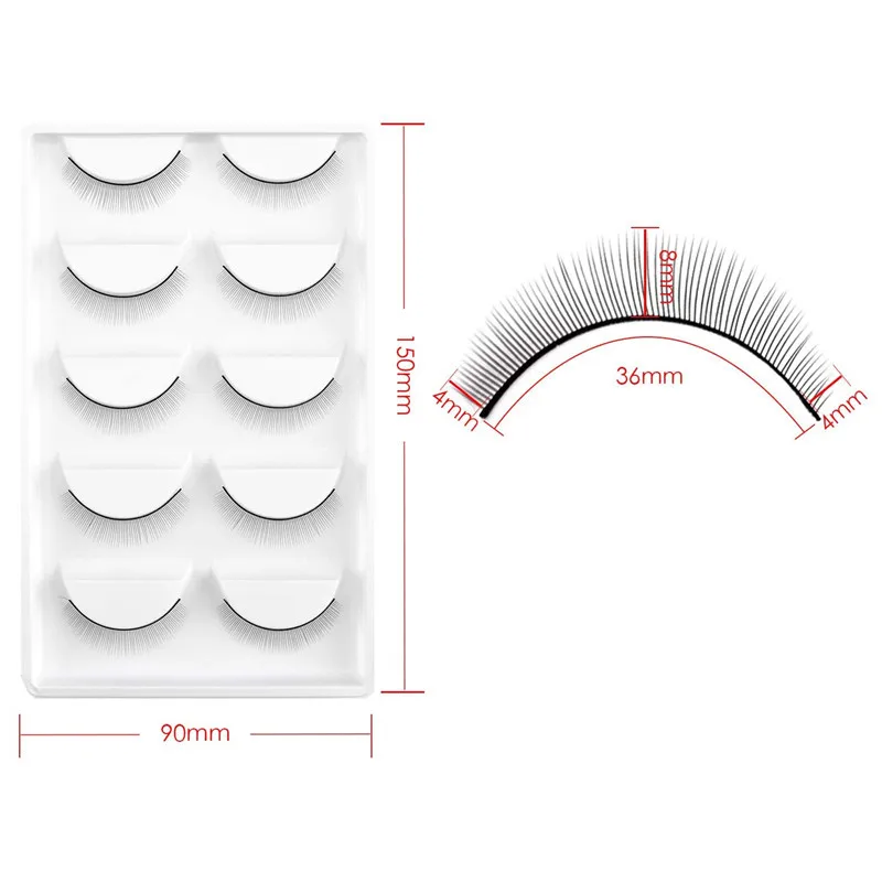 5 парт/лот тренировочные ресницы для наращивания ресниц практики начинающих