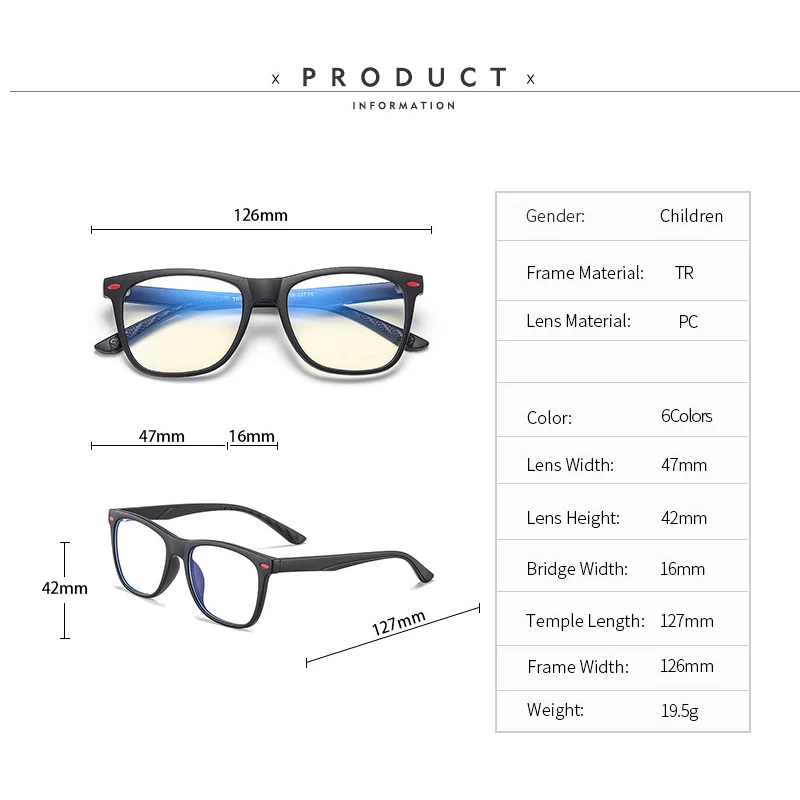 Детские очки с защитой от синего света оправа для очков TR90 гибкие мягкие
