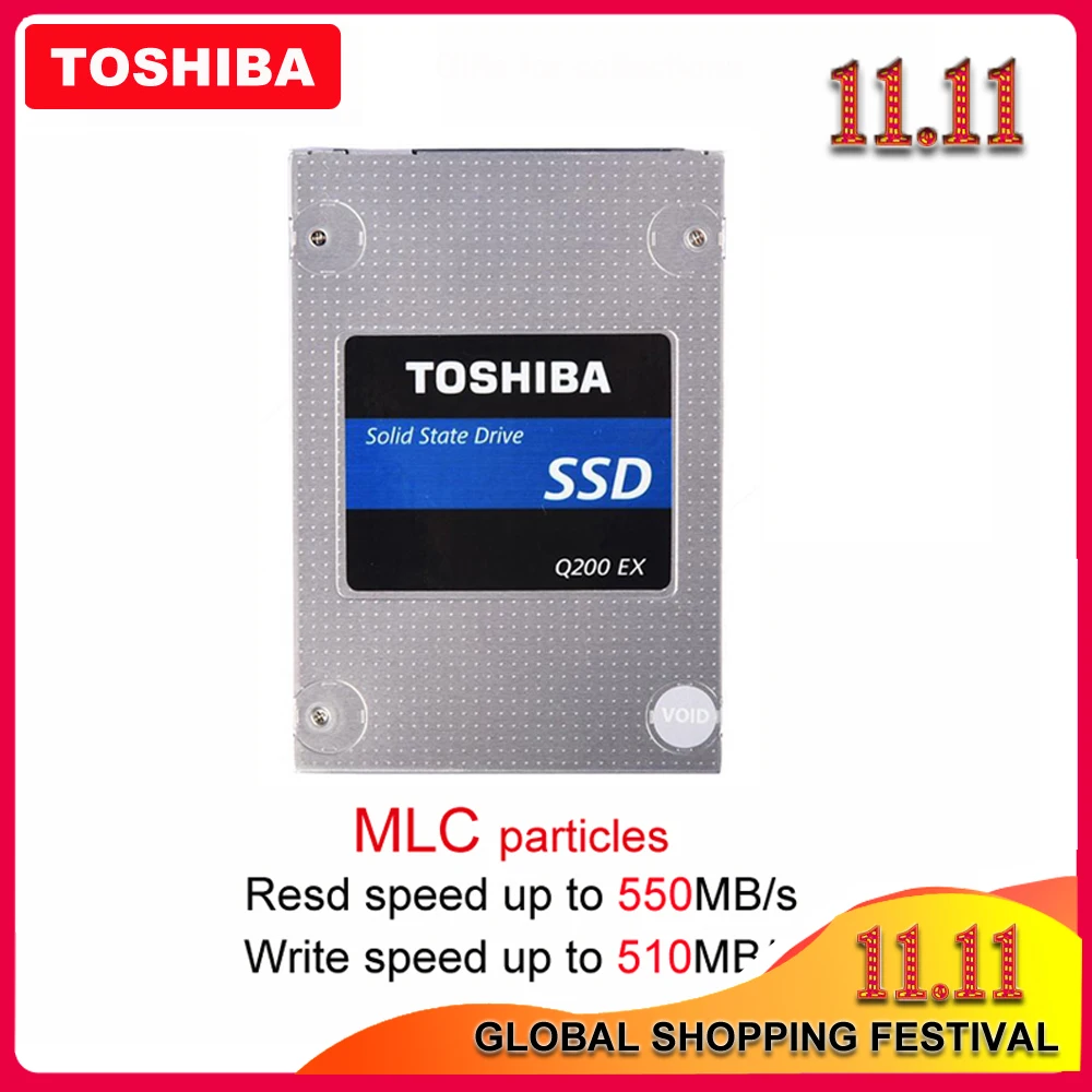 Оригинальный TOSHIBA 240 ГБ Внутренний твердотельный накопитель Q200EX 480 Гб MLC жесткий