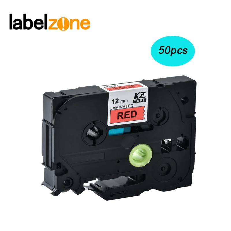 

50 шт./лот Tze431Tze431 12 мм, совместим с принтером Brother P touch для этикеток Tze PT, этикеток tz431 tz 431 tz-431 tze431 лента