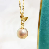 1pcs pearl tray end cap s925 sterling silver bead caps clasps clip fitting round beads pendants diy necklace findings
