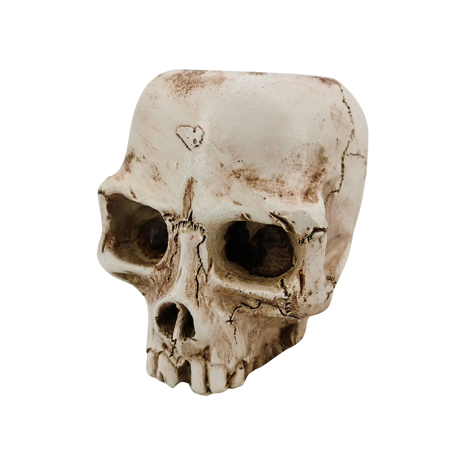 Современный каучуковый цветочный горшок в форме головы черепа контейнер для