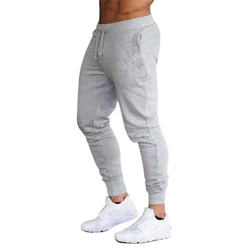 

Men's Jogger Sporting Pants Summer Autumn Leisure Sportswear Jogging Sweatpants Muscle Man Tracksuit Bottoms Trousers Big Size