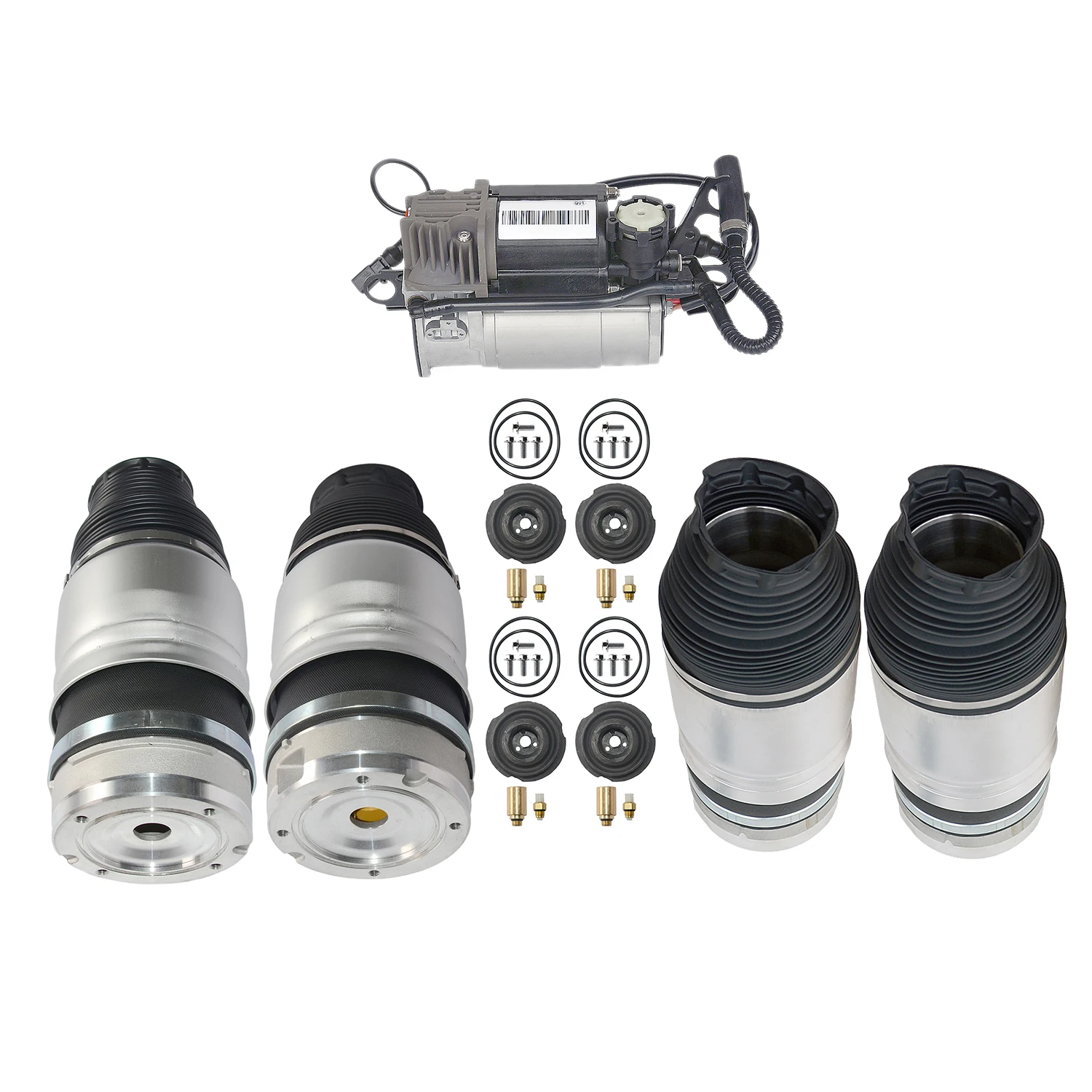 AP01 для Audi Q7 4 шт. воздушные подвески и 1 компрессорный насос 7L6616403B 4154033050 2007 2016| |