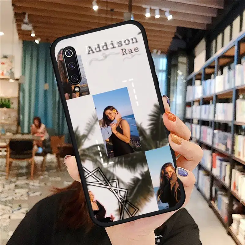 

addison rae Phone Case black For Xiaomi Redmi mi note 7 8t 9 9t 9s 8 10 10t 11 pro lite K20 max 3