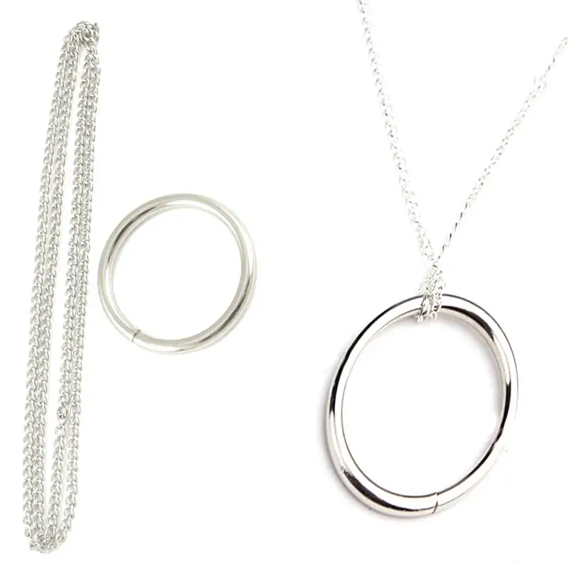 

Kawaii волшебное кольцо и цепь крутой магический трюк реквизит узел для цепи легко сделать металлическое кольцо L2J0