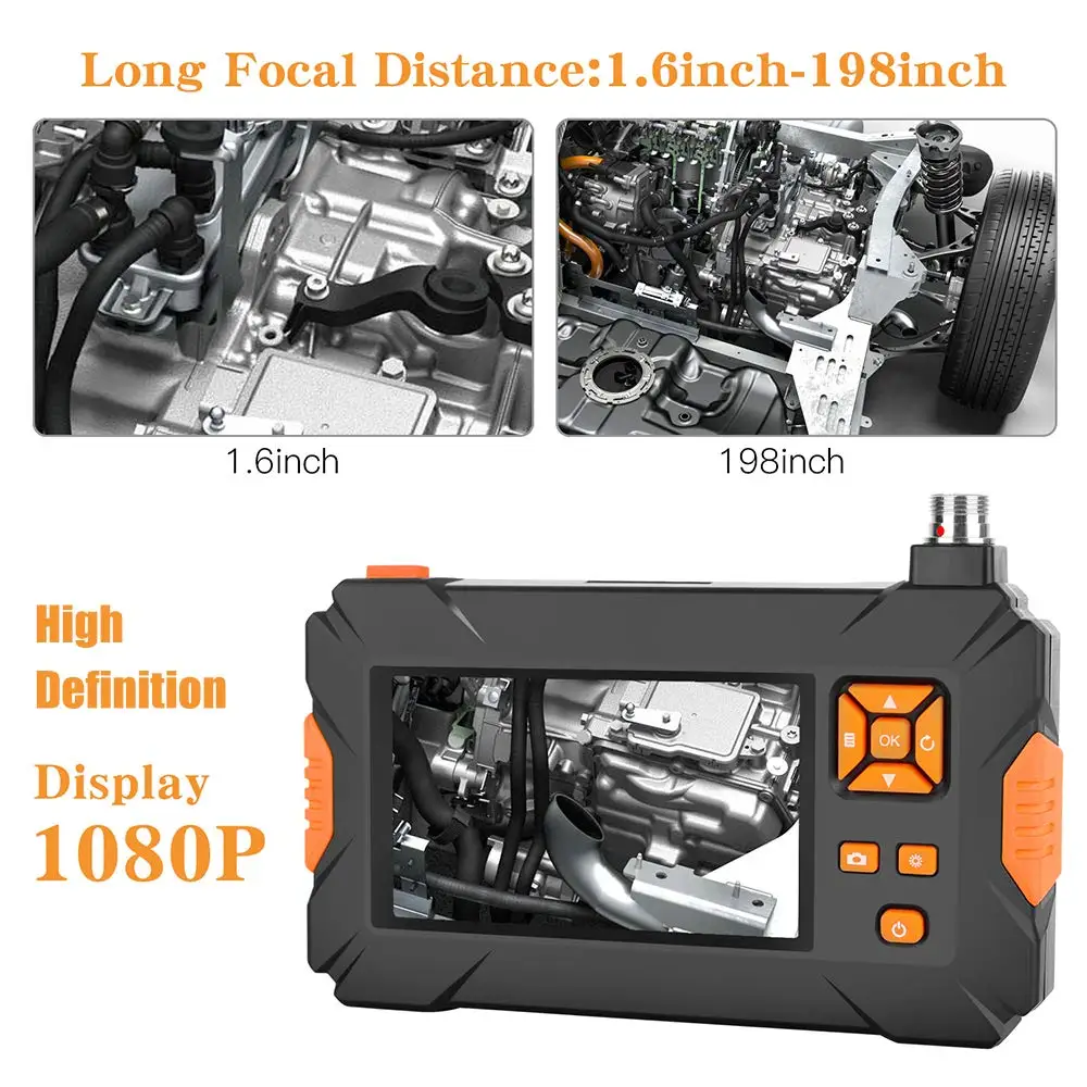 Промышленный эндоскоп ручной видеобороскоп HD 1080P подводный микротрубопровод