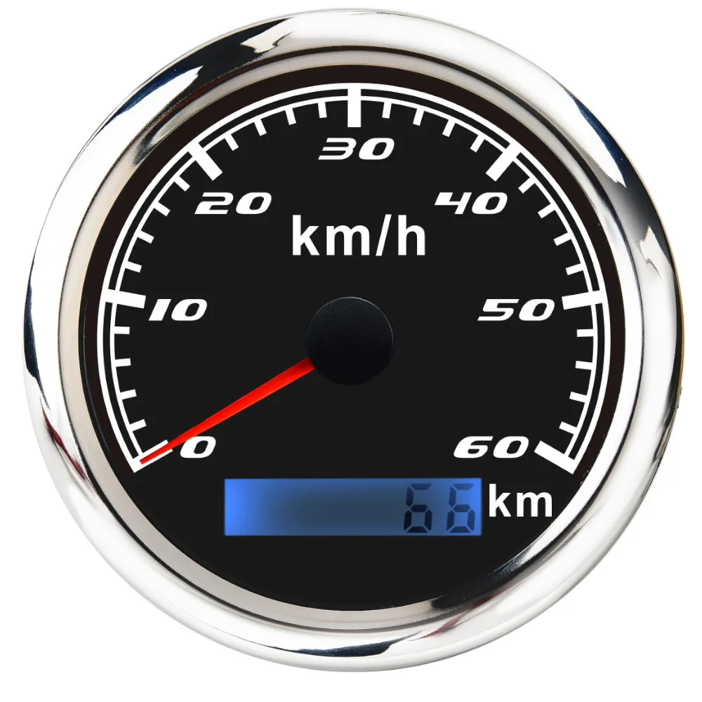 316 нержавеющая сталь L-образная панель 85 мм GPS Спидометр Датчик Одометр 60 км/ч