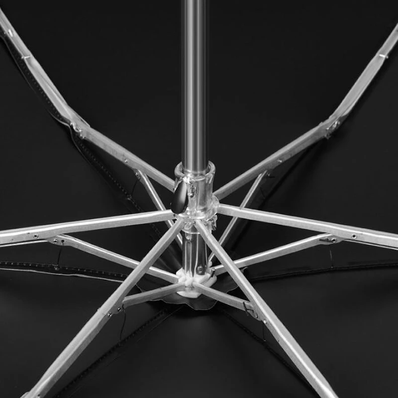 Маленький плоский Модный складной зонт от дождя для женщин и подарков мужчин